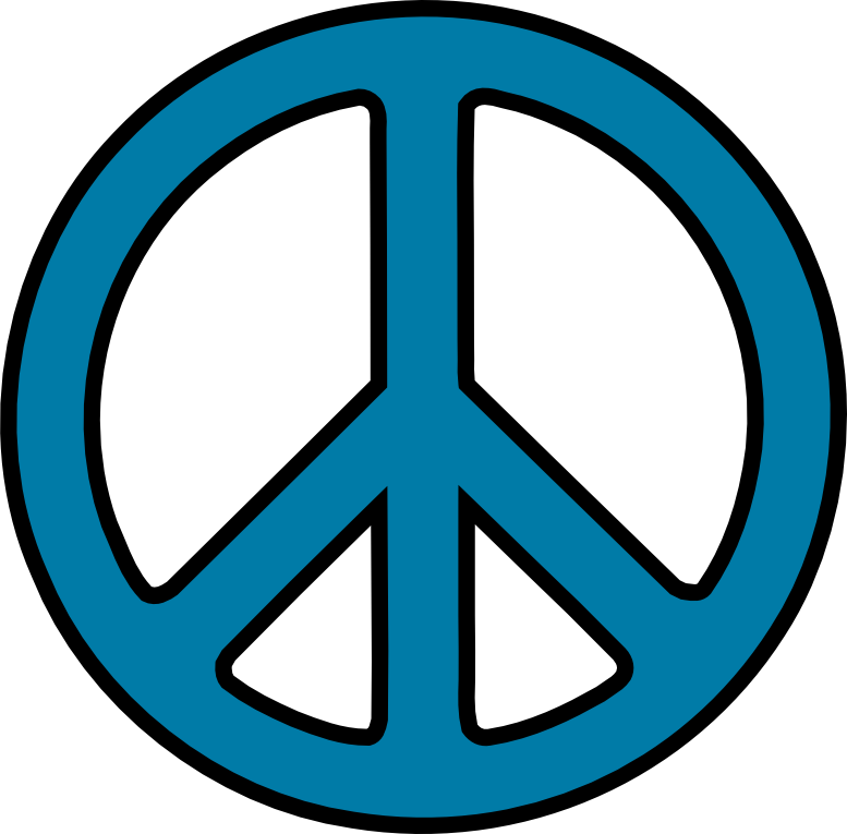 Scalable Vector Graphics SVG Peace Sign 3 Cerulean scallywag 