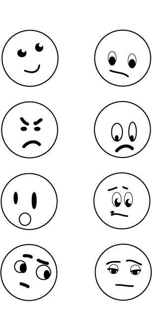 Emotions Faces Printables