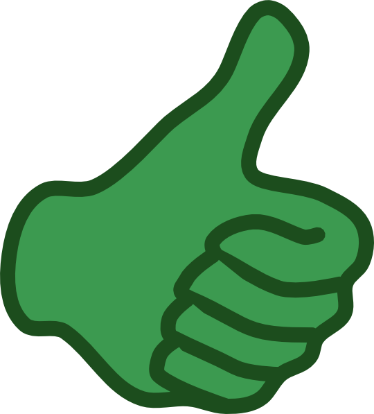 Green Thumbs Up clip art - vector clip art online, royalty free 