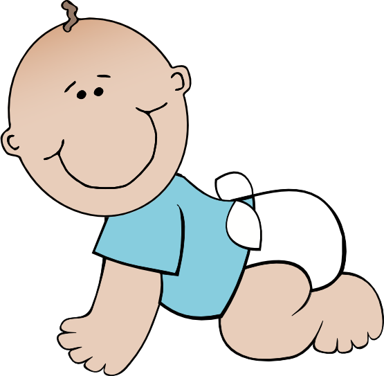 Baby Crawling Clip Art - Clipart library