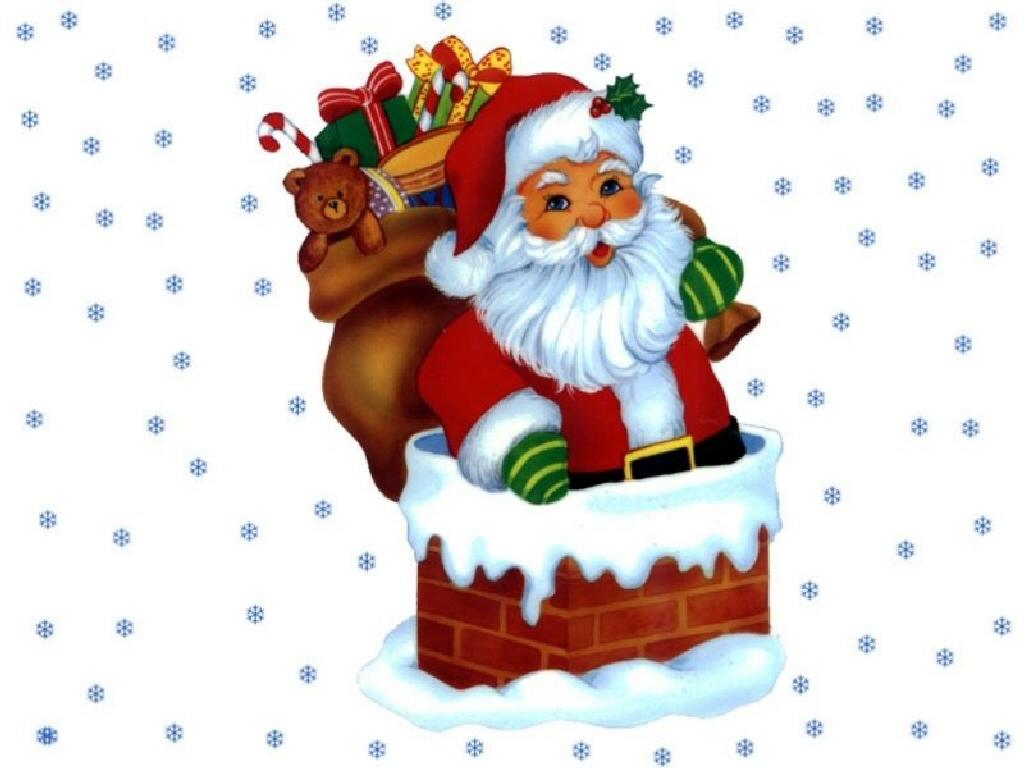 Santa Claus clip art free desktop background - free wallpaper image