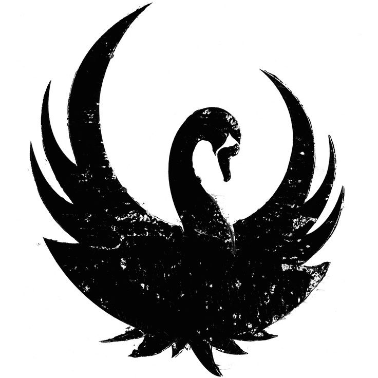 Black swan silhouette. | WoodWorking/Burning | Clipart library