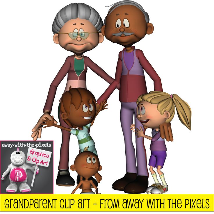 Grandparent Clip Art - Now includes blacklines! From Away With The Pi�
