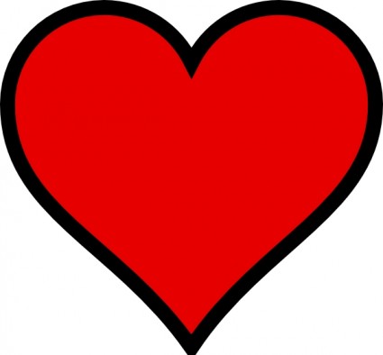 Free clip art heart outline Free vector for free download (about 