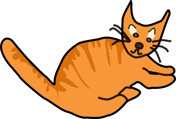 Brown Cat clip art - vector clip art online, royalty free  public 