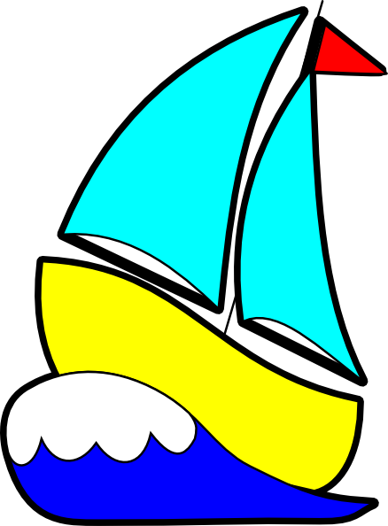 Bigger Sailboat clip art - vector clip art online, royalty free 