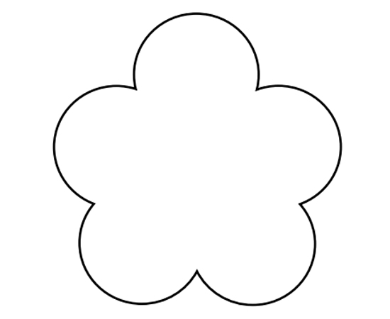 Printable Flower Petal Template Pattern from clipart-library.com