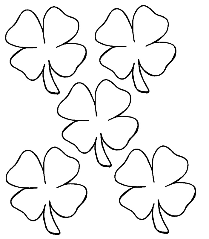four leaf clover coloring page st patricks day crafts | yooall 
