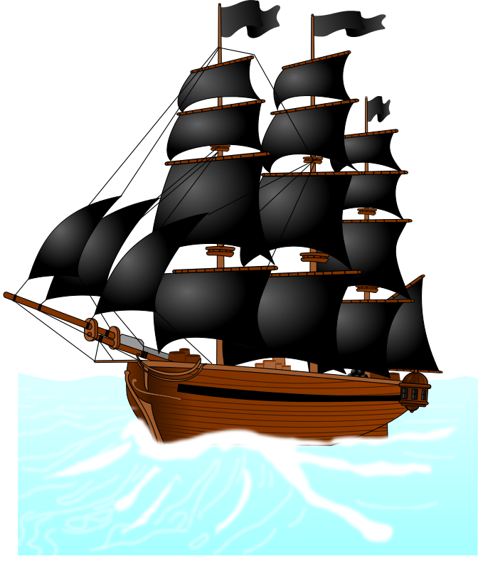 Pirate Ship Outline