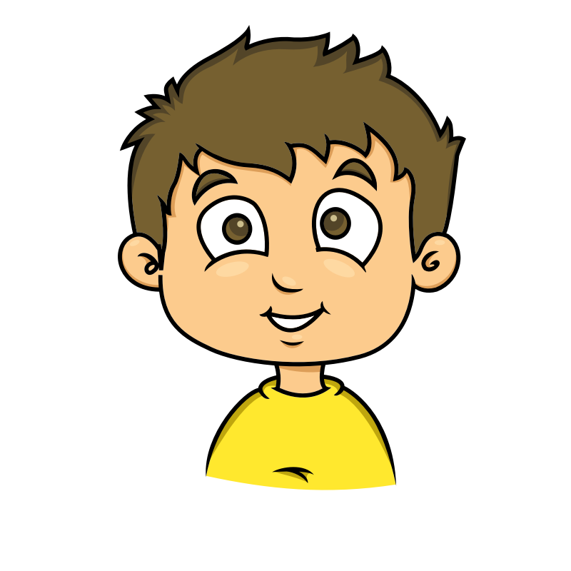 Clipart - smiling face of a child 2