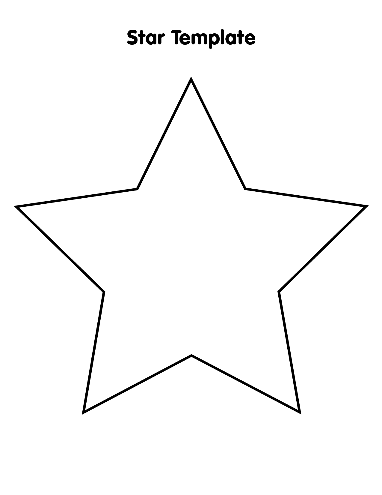 Free Star Template