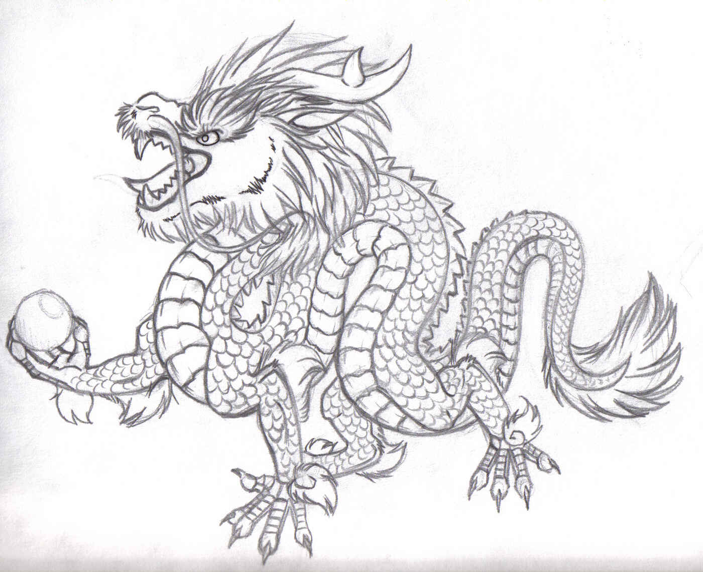 Free Chinese Dragon Drawing, Download Free Chinese Dragon Drawing png