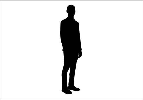 Standing Person Silhouette - Clipart library