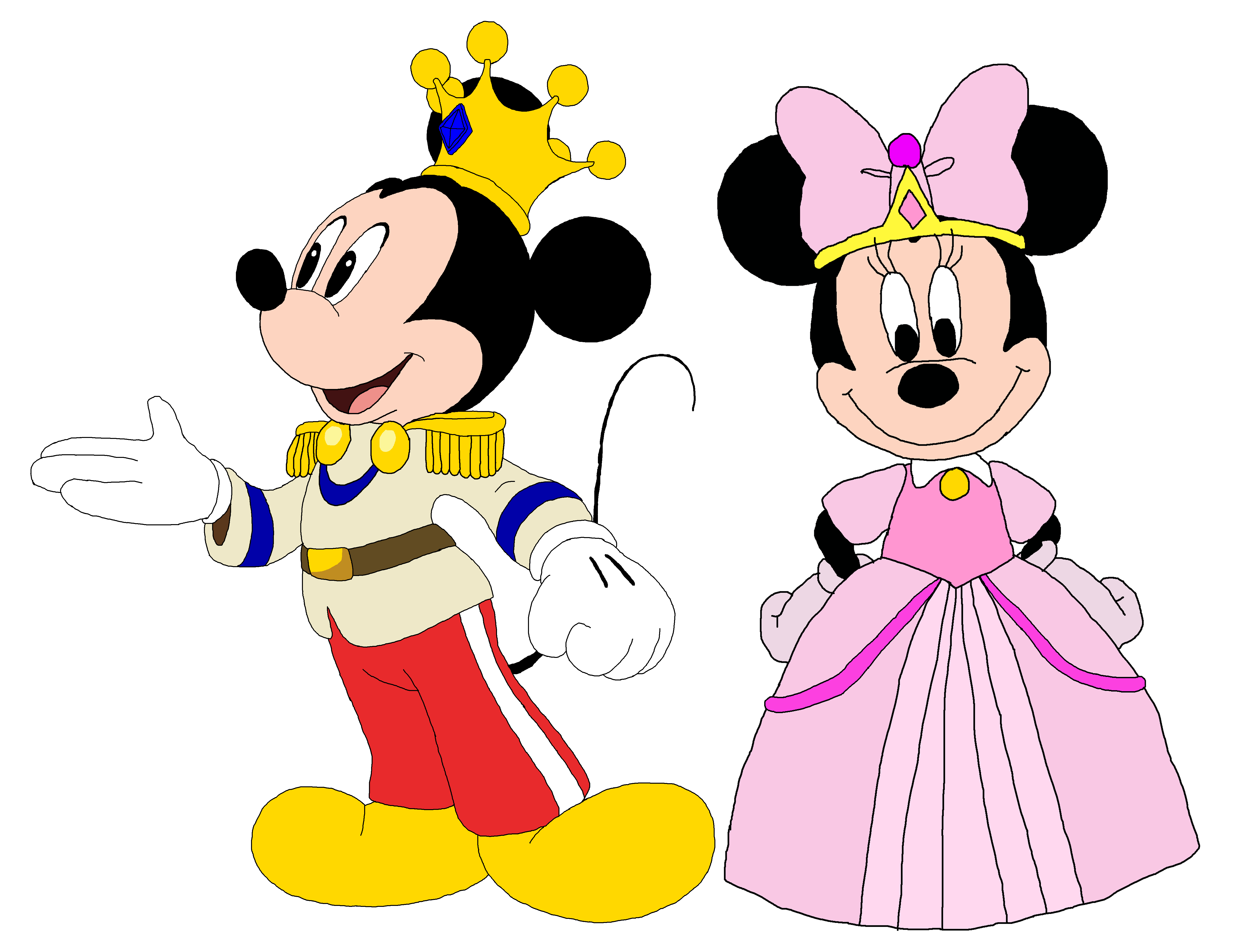 Prince Mickey and Princess Minnie - Minnie-rella - Mickey Mouse 