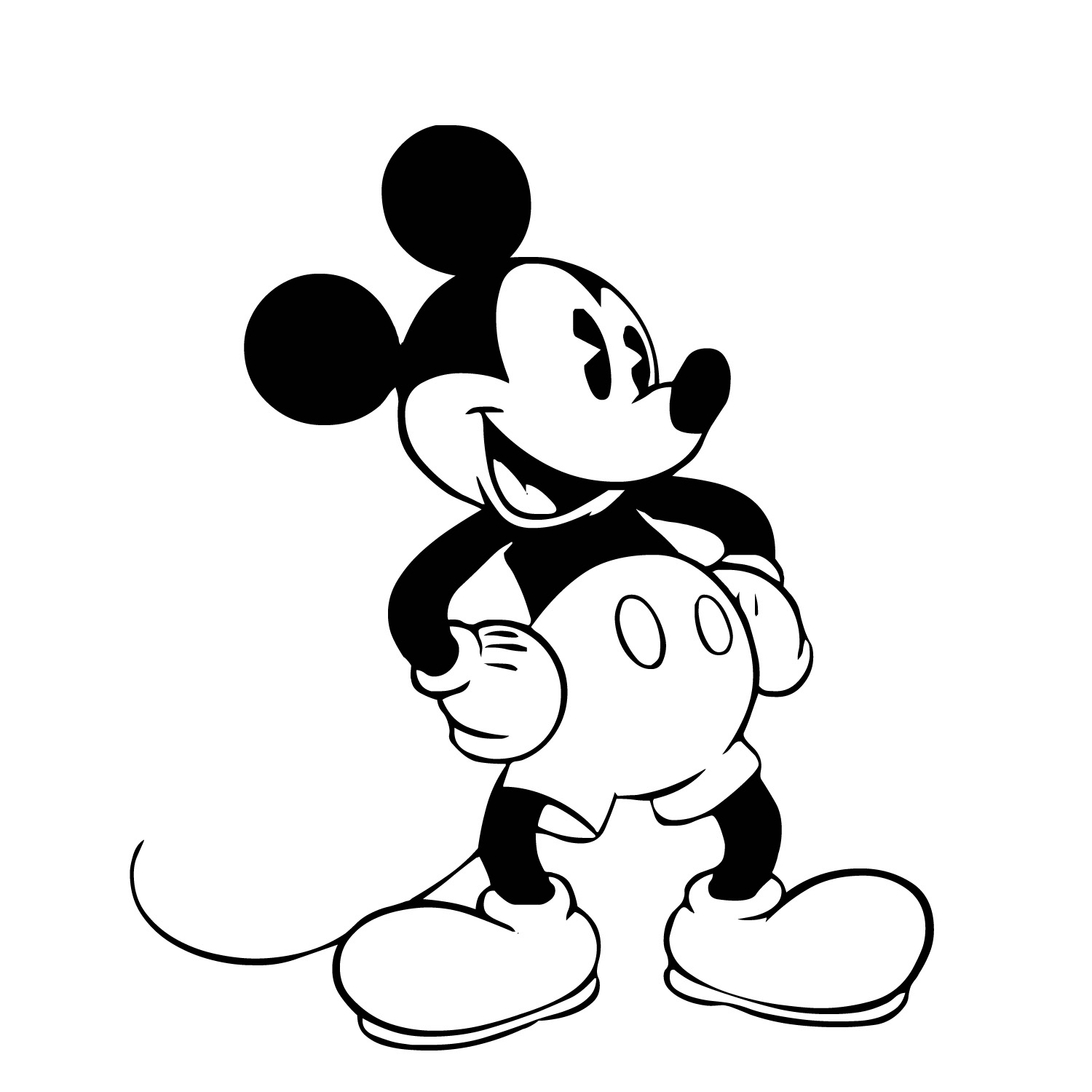 Mickey Mouse Black And White | Clipart library - Free Clipart Images