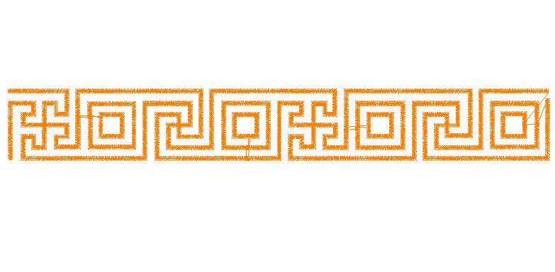 Embroidery Patterns Embroidery Design: Greek Key Border 0.75 
