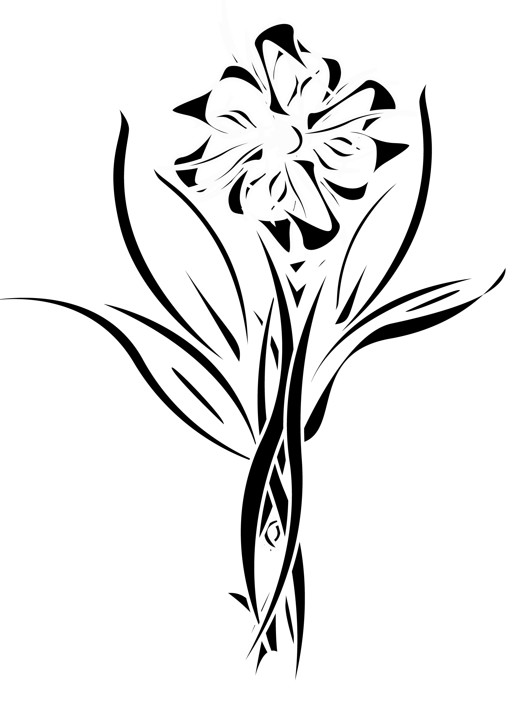 Flower Tribal by MordridFantastic on Clipart library