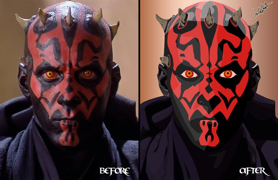 Clipart library: More Like Vector Art of Darth Maul by carlovalmonte.