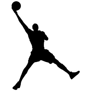  - Basketball Wall Decal Sticker 17 - Sports Silhouette 