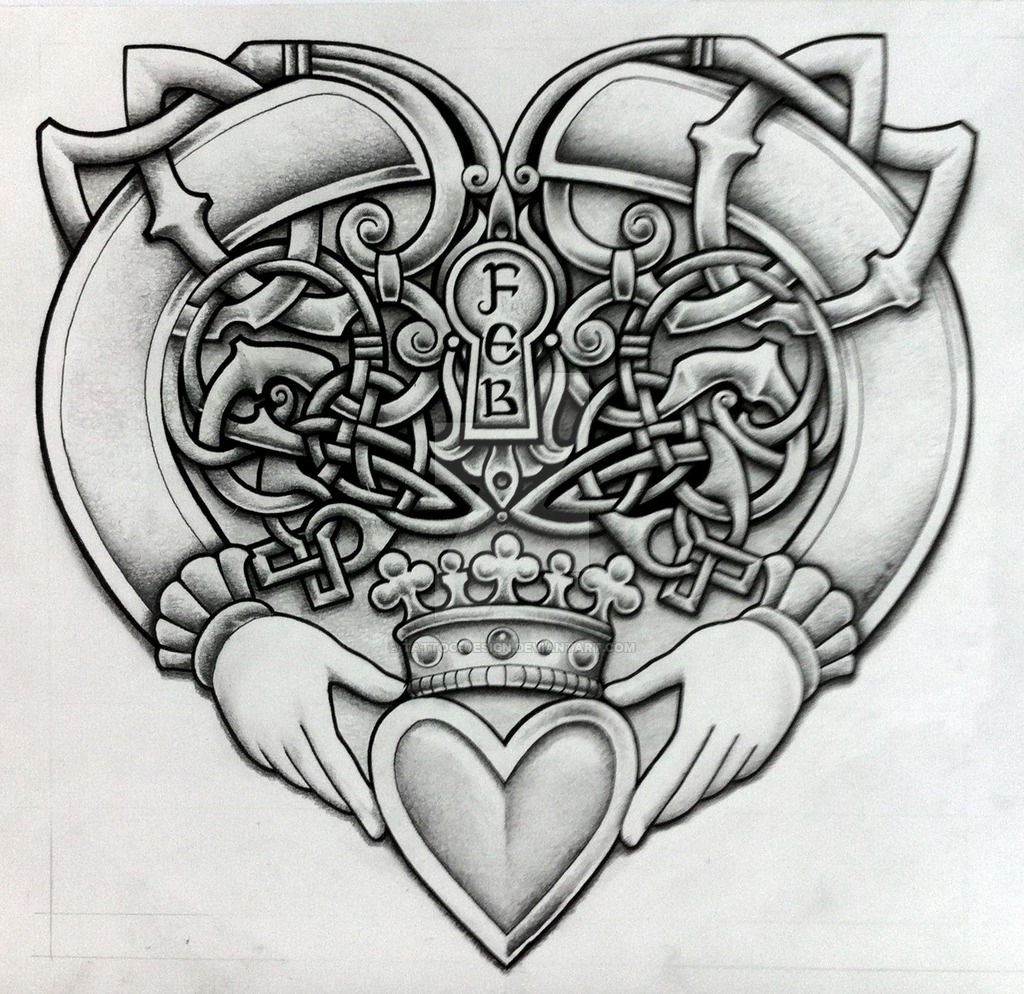 Clipart library: More Like Celtic Claddagh by Tattoo-Design