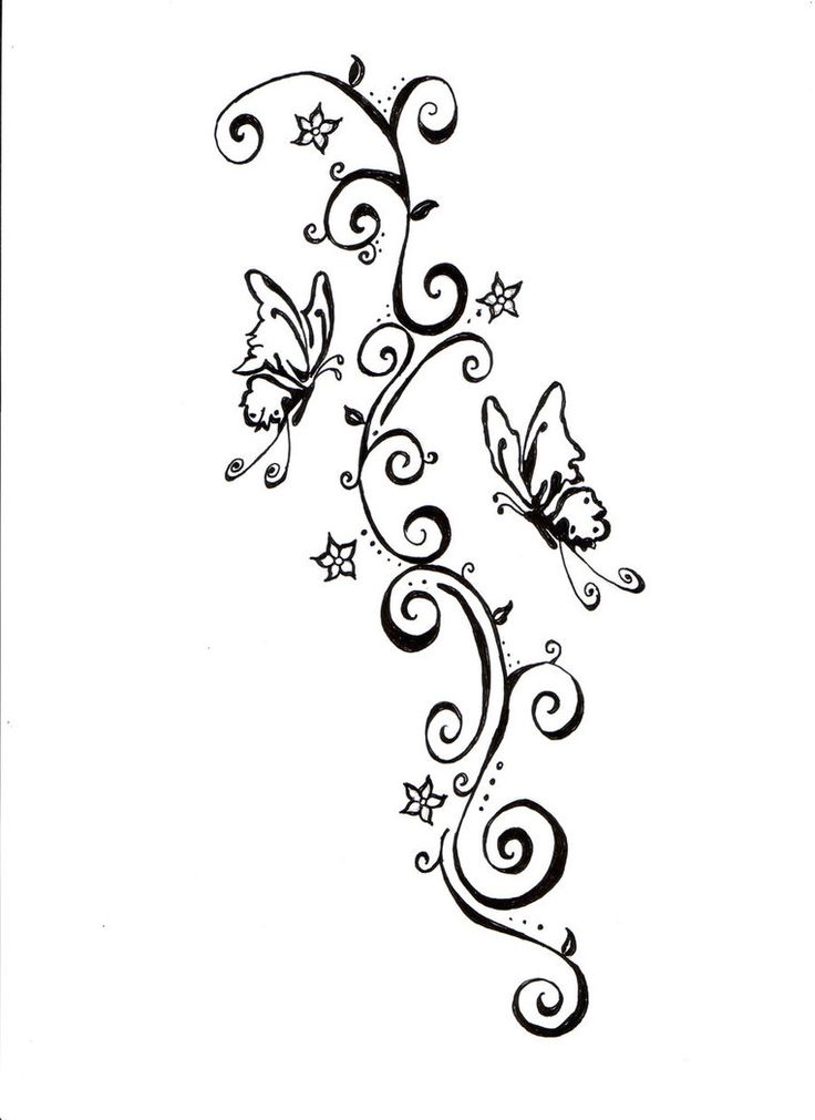 Buterfly Tattoo simple design | Tattoo | Clipart library