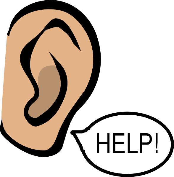 Save The Ear! clip art - vector clip art online, royalty free 