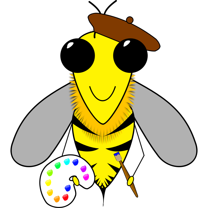 Clipart - Bee Artist