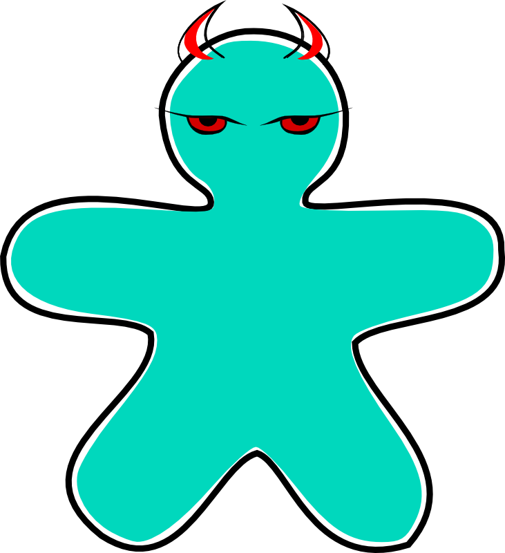 Clipart - Gingerbread Devil