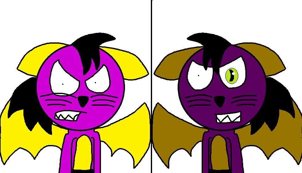 Fruit Bat Gio VS Vampire Bat Leonidas by Gio-The-Dragon on Clipart library