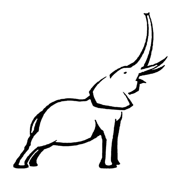 Elephant Outline | Tattoos!! | Clipart library