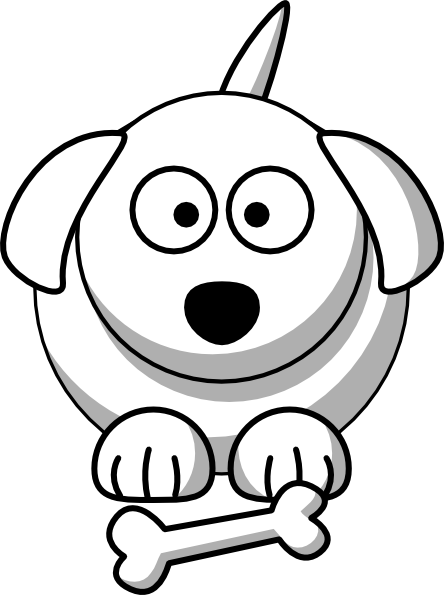 Cartoon Dog Outline Clip Art at Clipart library - vector clip art online 