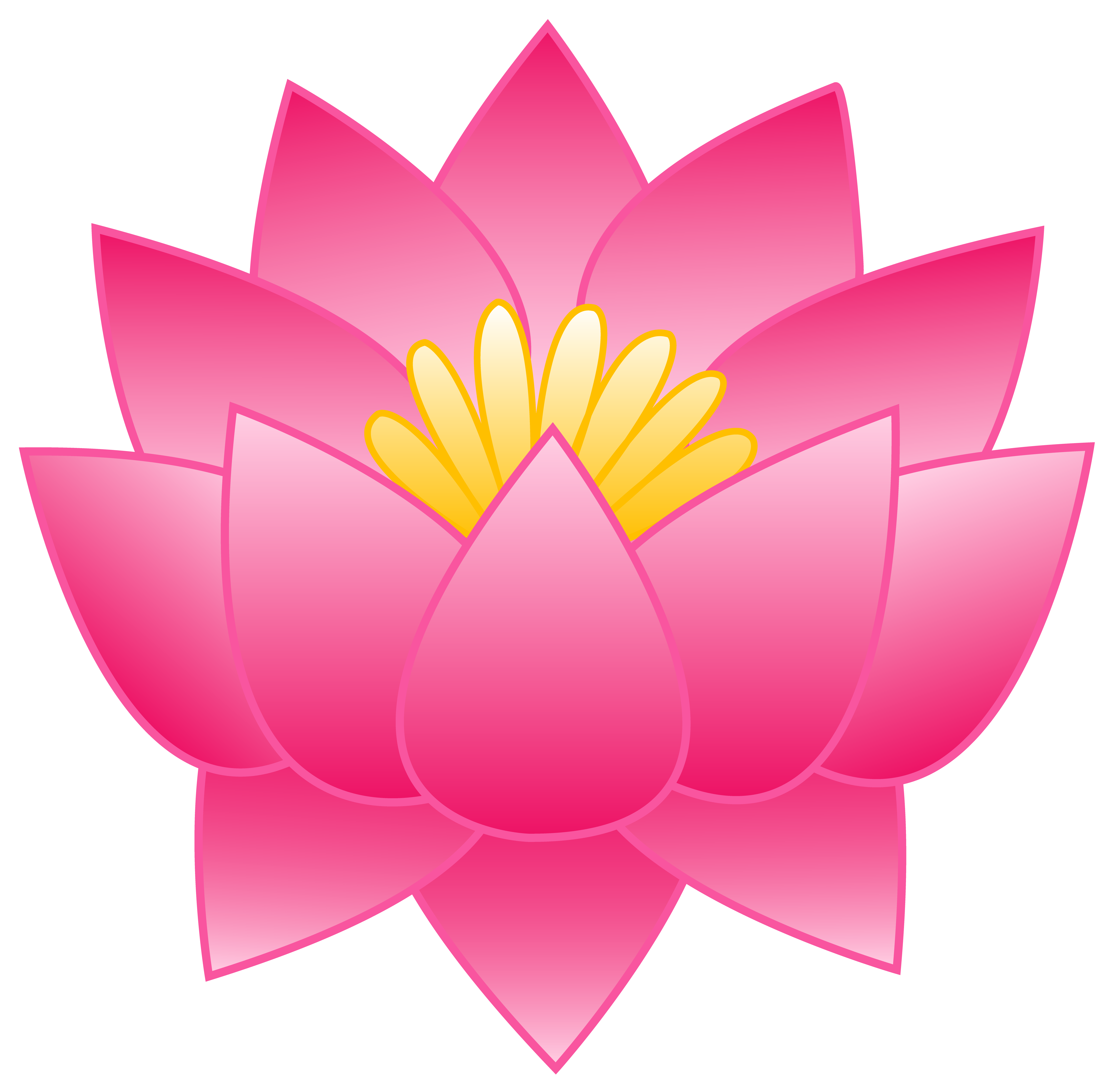 Pink Lotus Flower - Free Clip Art