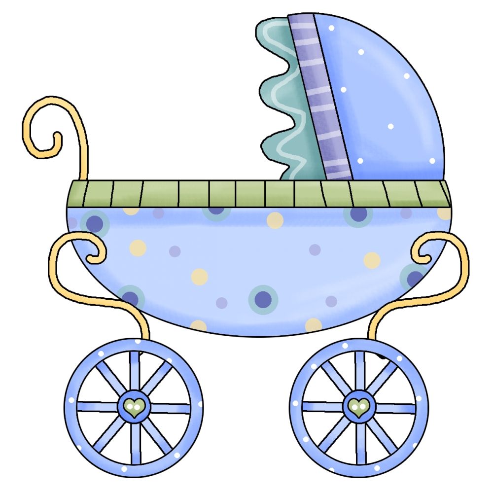 Cute Pink Baby Carriage Free Clip Art - Clipart library - Clipart library