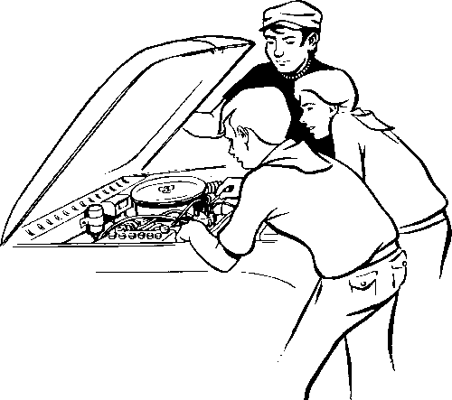 fixing cars clipart images