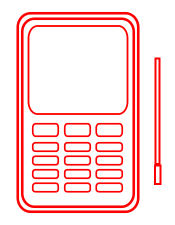 easy drawing of mobile - Clip Art Library