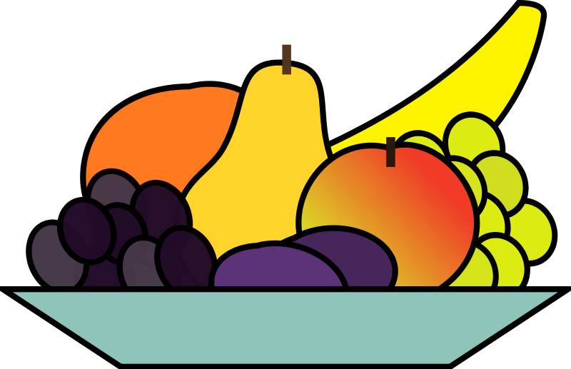 Free Fruit Plate Clip Art
