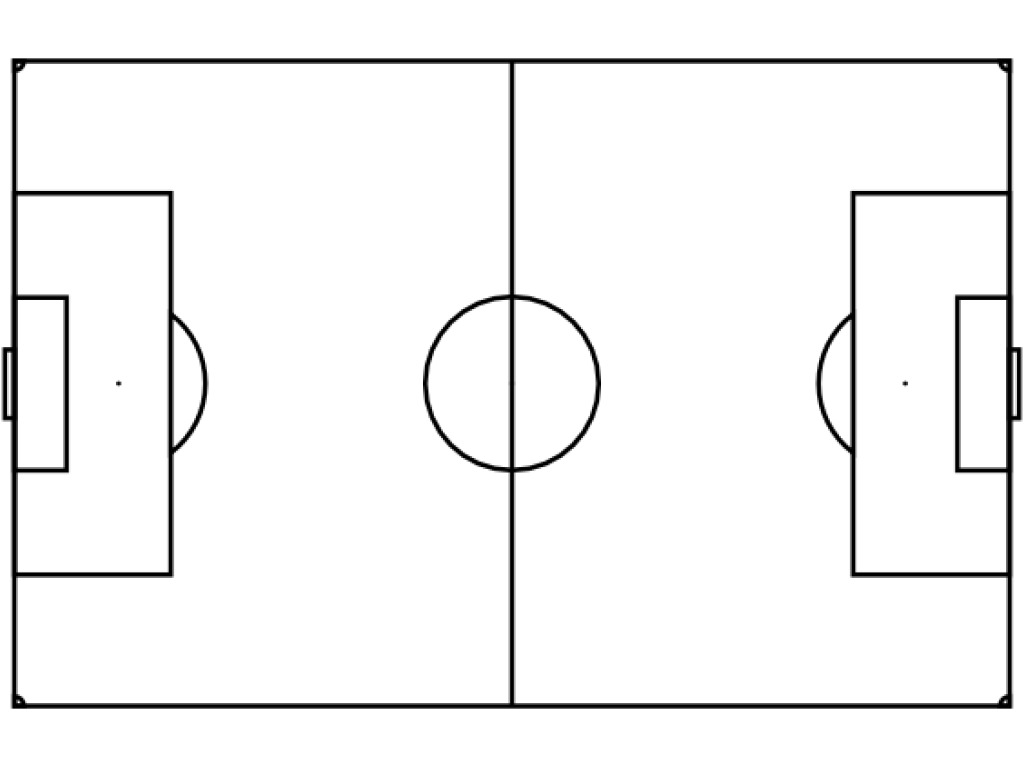 Free Football Pitch Black And White, Download Free Football Pitch With Regard To Blank Football Field Template