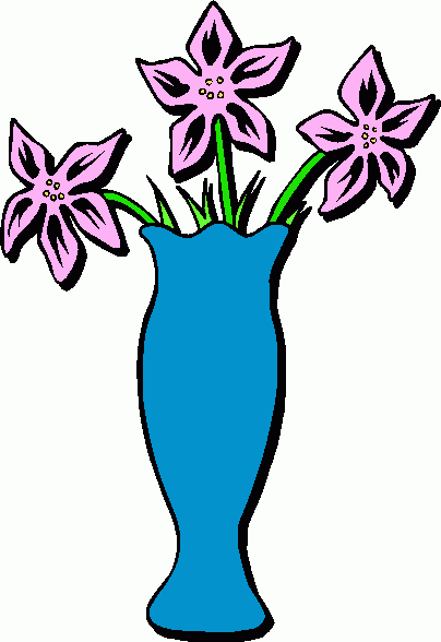 clipart of roses in a vase - photo #48