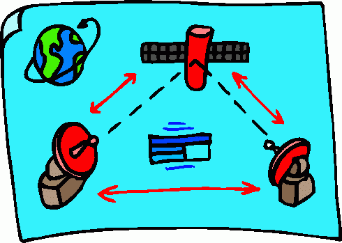satellite communication 1 clipart - satellite communication 1 clip art