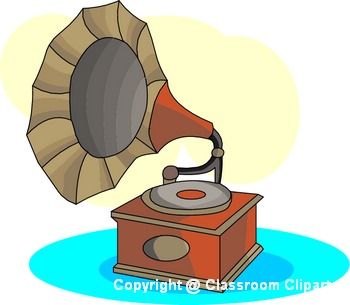 Inventions : gramophone : Classroom Clipart
