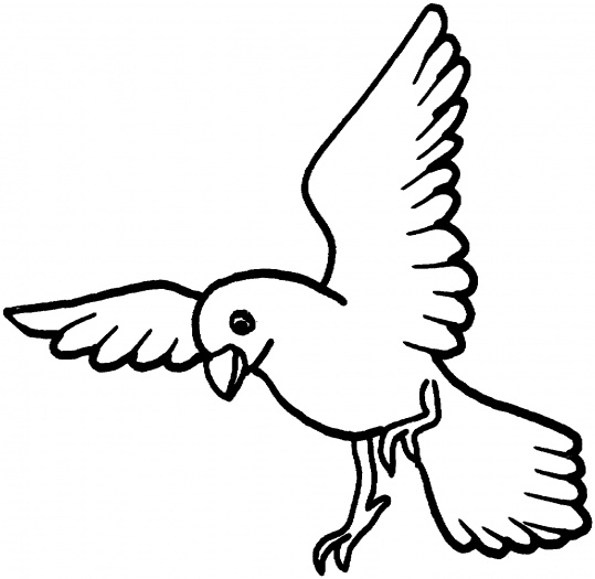 Flying Dove Coloring Pages Cartoon Kids - Clipart library - Clipart library
