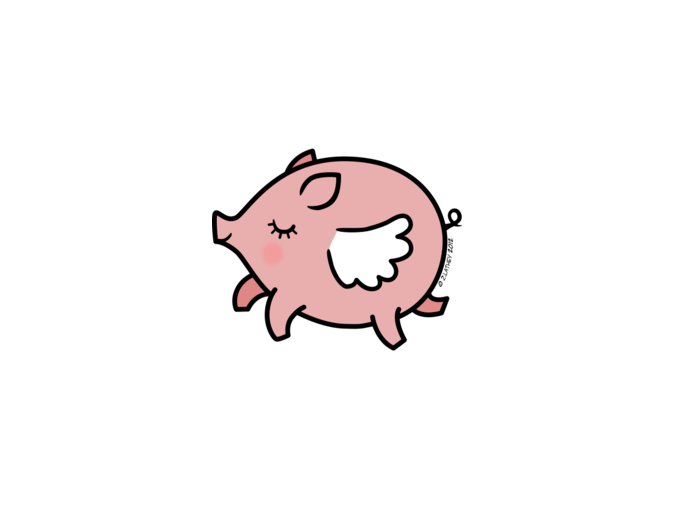 flying pig clipart - photo #21