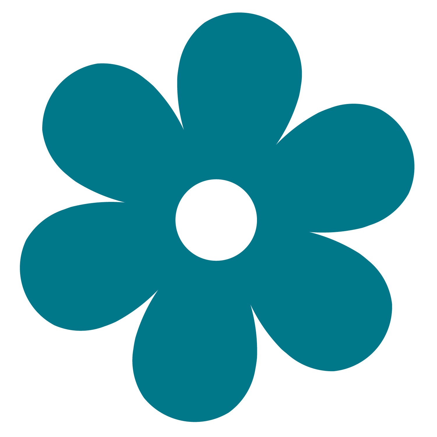 Free Six Petal Flower Template Download Free Six Petal Flower Template 