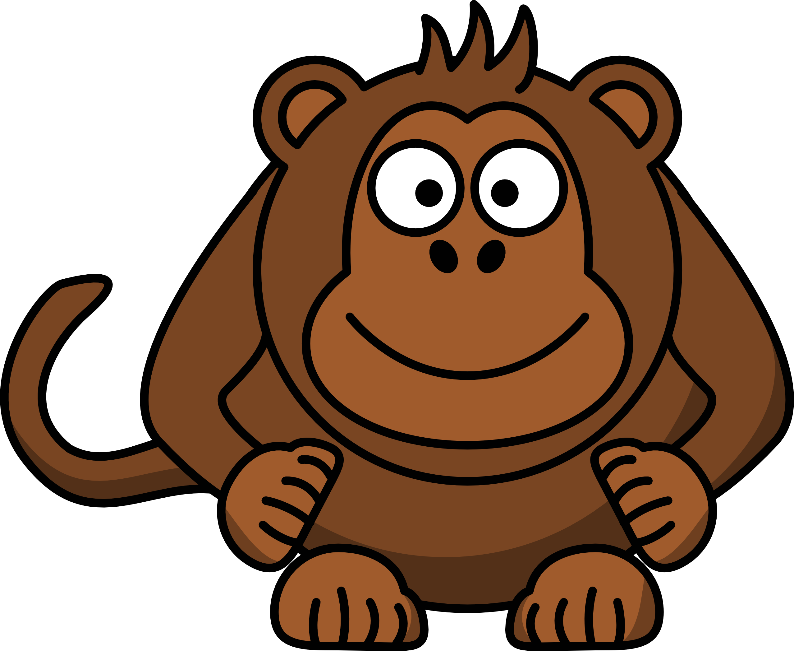 Cartoon Monkey Drawings - Clipart library