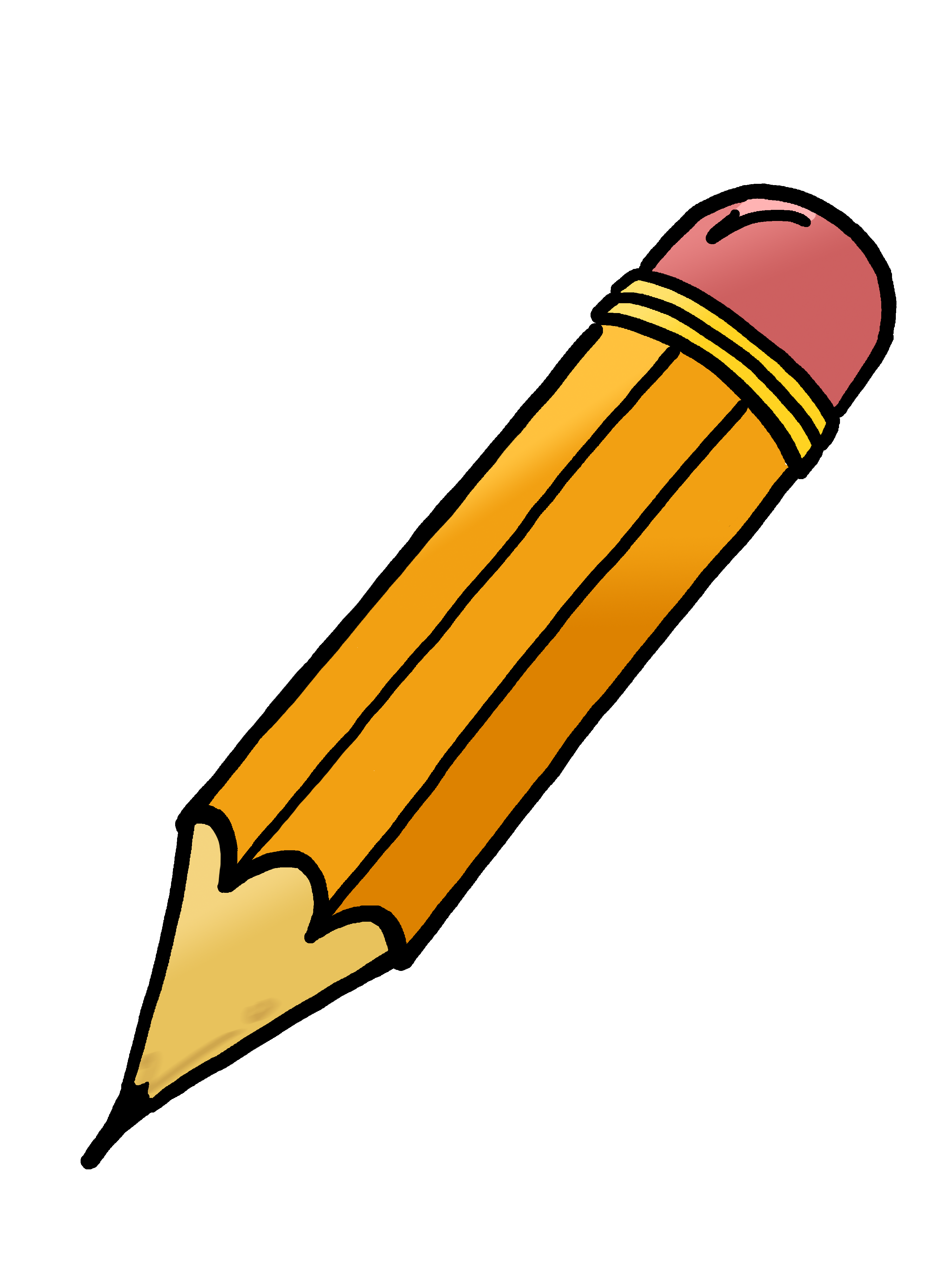 Cartoon Pencil - Clipart library