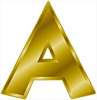 Free gold-letter-A Clipart - Free Clipart Graphics, Images and 