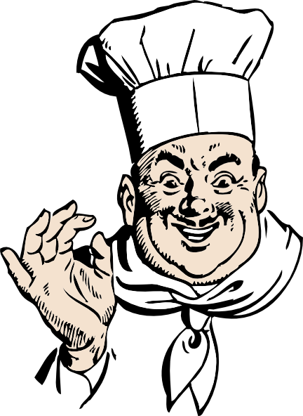 Happy Chef clip art - vector clip art online, royalty free 
