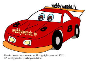 draw a cartoon race car - Clip Art Library