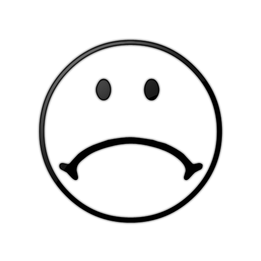 Black And White Smiley Face 
