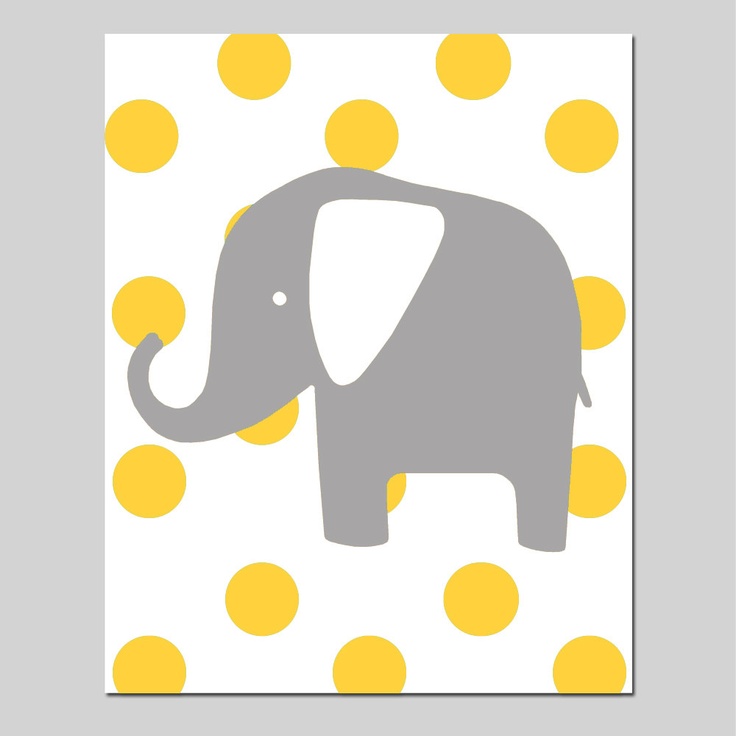 Polka Dot Elephant 11x14 Print Kids Wall Art For Nursery Elephant Images For Kids 1400676 License Personal Use